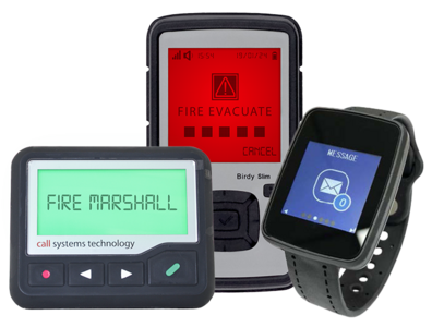 A collection of pager systems 