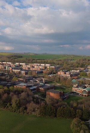 A birds eye view of the university of sussex