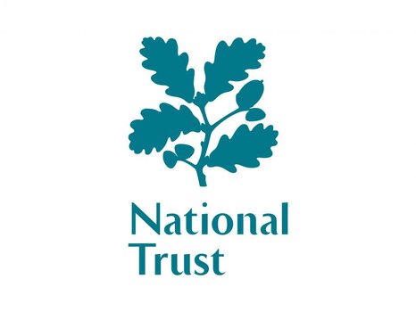 National trust logo in a blue/green colour