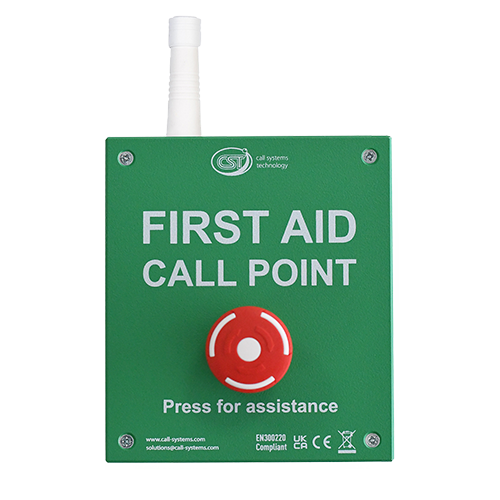 CST First Aid Call Point. Wireless Emergency Smack Button. 