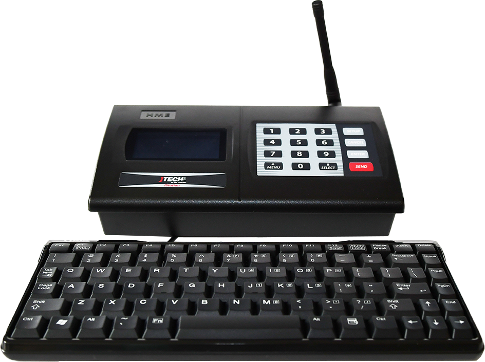 CST Transmitters. IStation, front view with keyboard.