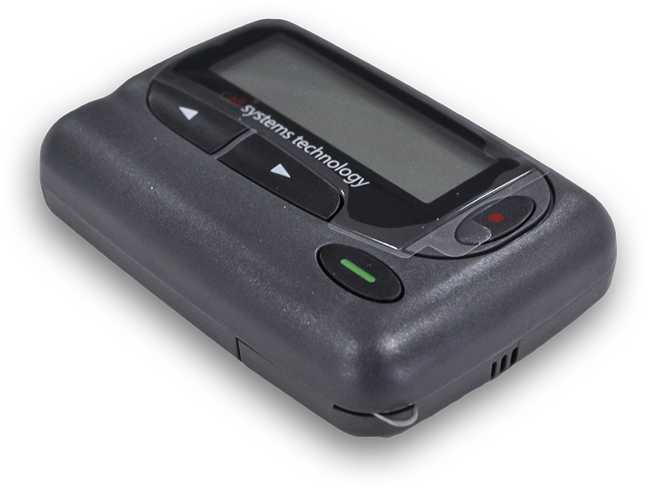 CST Staff Pagers. 2028 pager lying flat. 