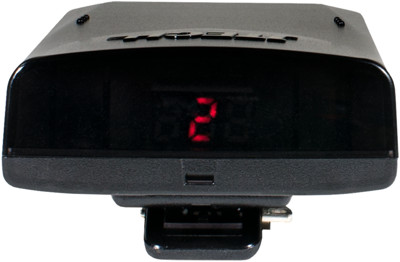 CST Staff Pager. Rugged pager, side view of display screen and pager number, 2. 