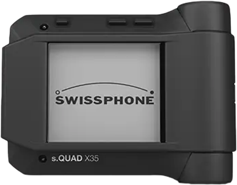 CST Staff Pagers. Swissphone sQUAD X35, front image. 