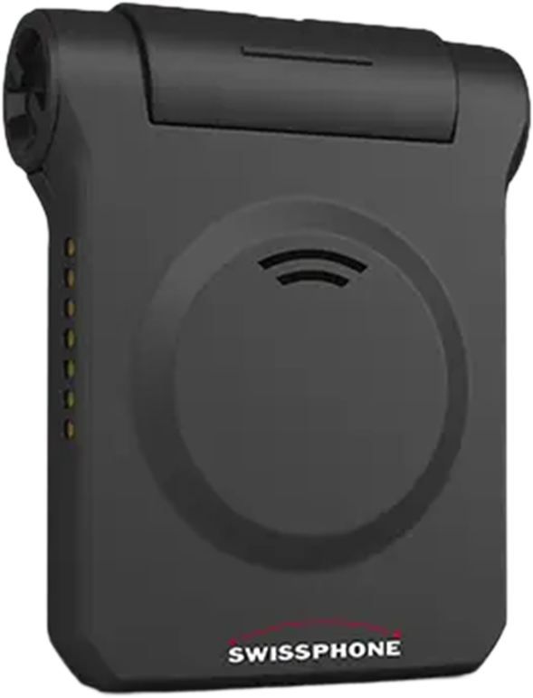 CST Staff Pagers. Swissphone sQUAD X35, back view. 