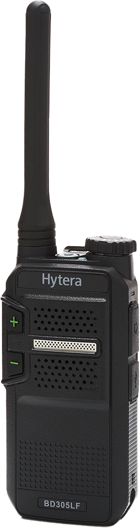 CST Two Way Radios. Hytera BD305LF, front side angle view. 